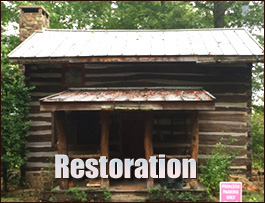 Historic Log Cabin Restoration  Lumberton, North Carolina